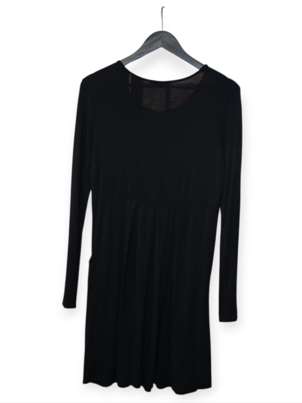 12PM by Mon Ami Black Long Sleeve Pocket Swing Dress M - Picture 4 of 5